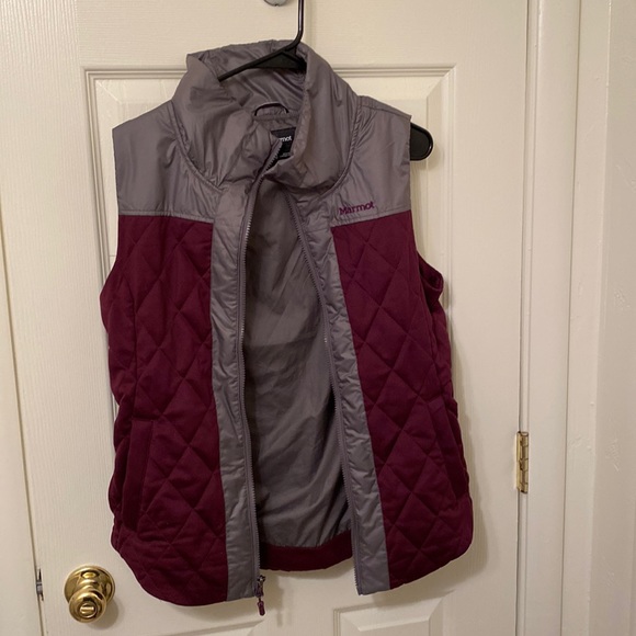 Marmot Gray and Purple Vest. Size Medium - Picture 1 of 3
